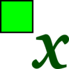 Square X Sub Clip Art